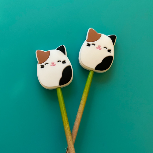 Silicone Knitting Needle Point Protectors Stoppers by Comma Craft Company