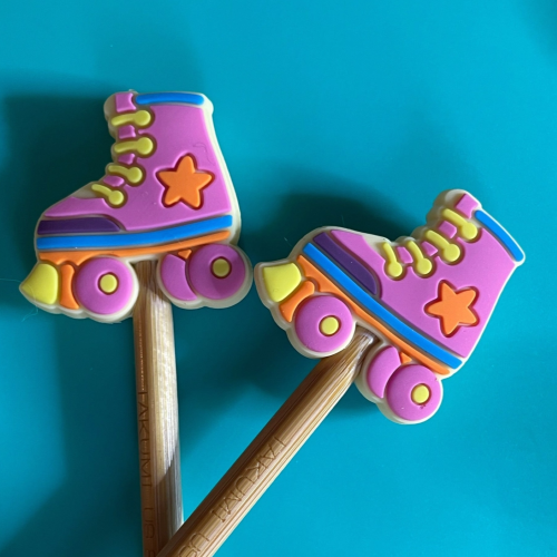 Silicone Knitting Needle Point Protectors Stoppers by Comma Craft Company
