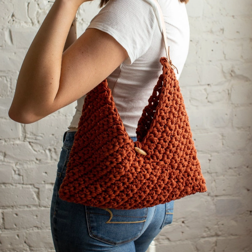 Torrey Tote Kit Crochet Bag by Flax & Twine