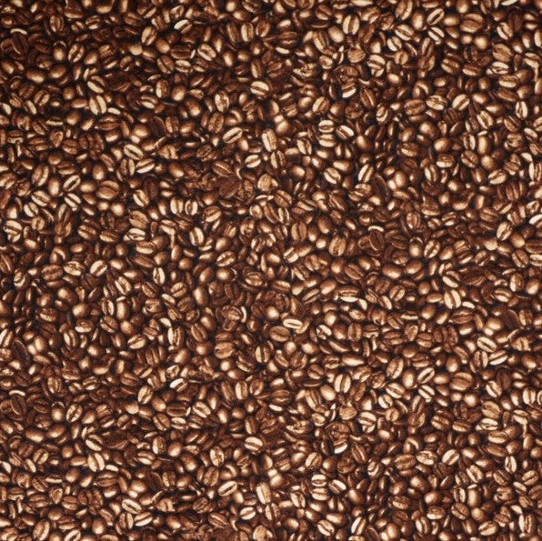 Coffee Beans by Timeless Treasures Coffee-c3595 SOLD BY THE HALF YARD