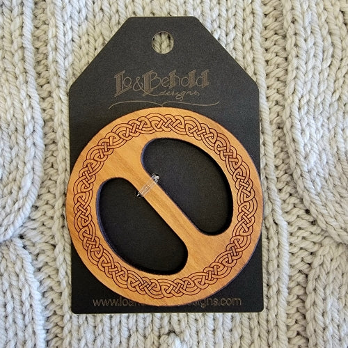 Circular Shawl Pin by LO and Behold Designs