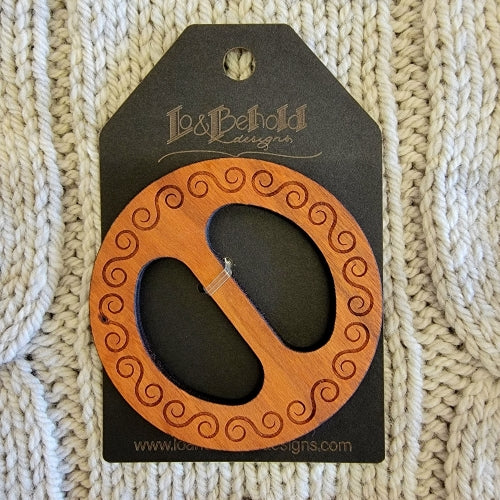 Circular Shawl Pin by LO and Behold Designs