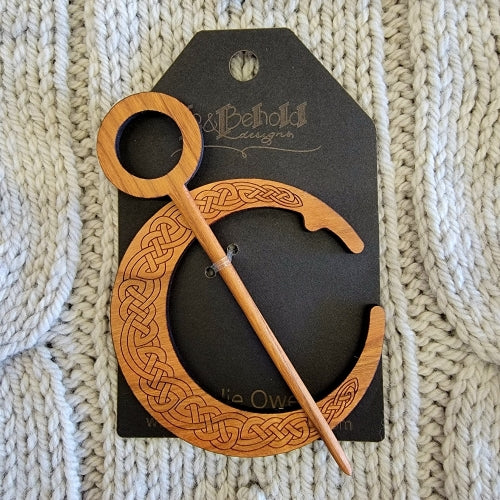 Circular Shawl Pin by LO and Behold Designs