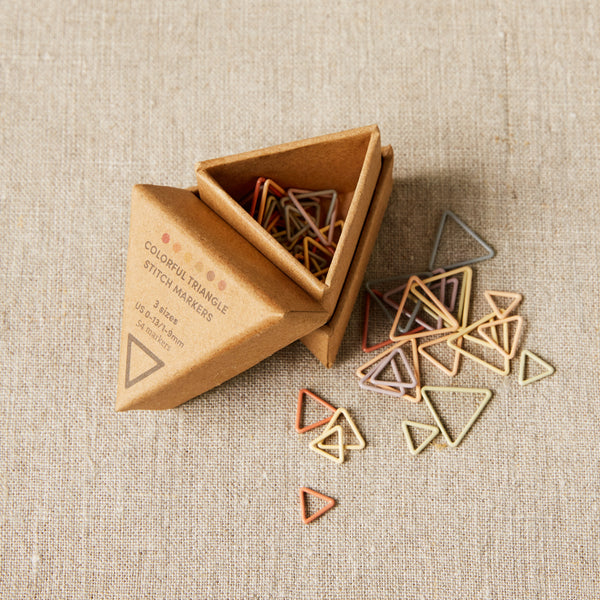 Cocoknits Triangle Stitch Markers Earth Tones