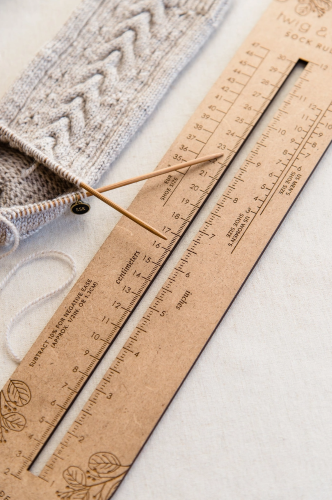 Sock Sizing Ruler by Twig & Horn