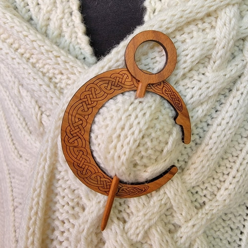 Circular Shawl Pin by Lo and Behold Designs Asymmetrical