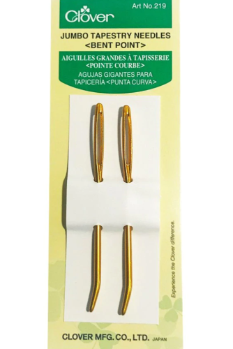 Bent Point Jumbo Tapestry Needles 219 by Clover (2 pack)