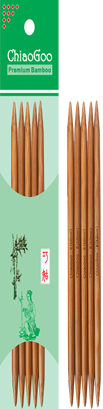 Patina Bamboo 8 inch DPN Double Pointed Needles by ChiaoGoo