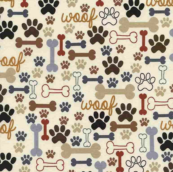 Pure Breeds by Timeless Treasures Dog-c2372 SOLD BY THE HALF YARD
