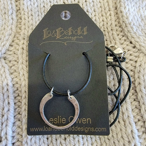 Leather Necklace by LO and Behold Designs