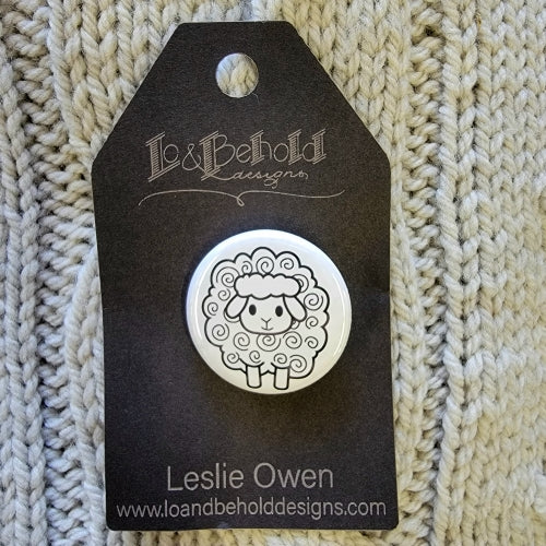Button Pin by LO and Behold Designs